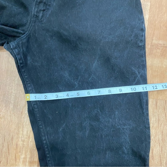 Levi's 550 Relaxed Fit Tapered Faded Black Jeans Mens 34x30 USA Made Vintage 90s - Picture 9 of 14